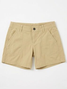 KUHL Splash Shorts 5” Inseam Women’s Size 8 Tan Yellow Hiking Cargo